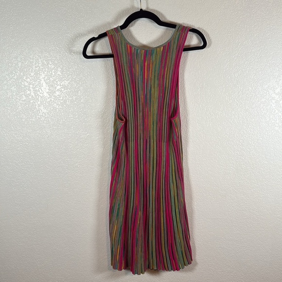 Anthropologie Daily Practice Multi Color Stretchy Knit Tank Dress Size Large - Picture 6 of 8